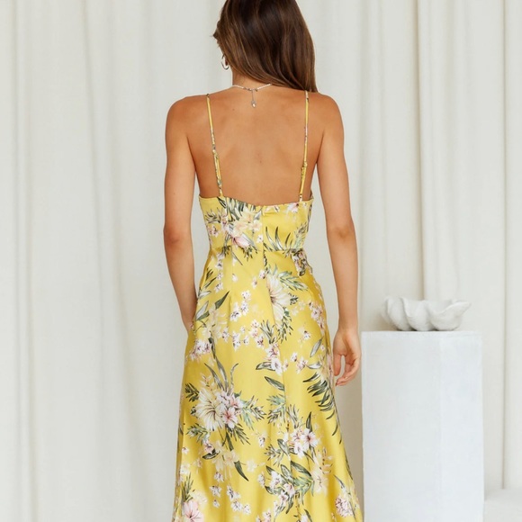 Hello Molly HEART IN THE SUN MIDI DRESS YELLOW ,Size S - Picture 4 of 5